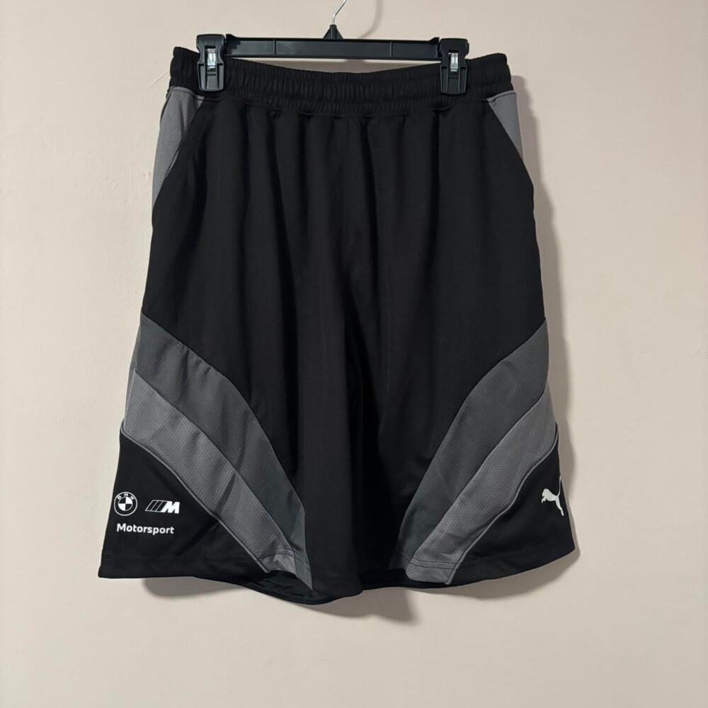 Puma bmw black gym shorts